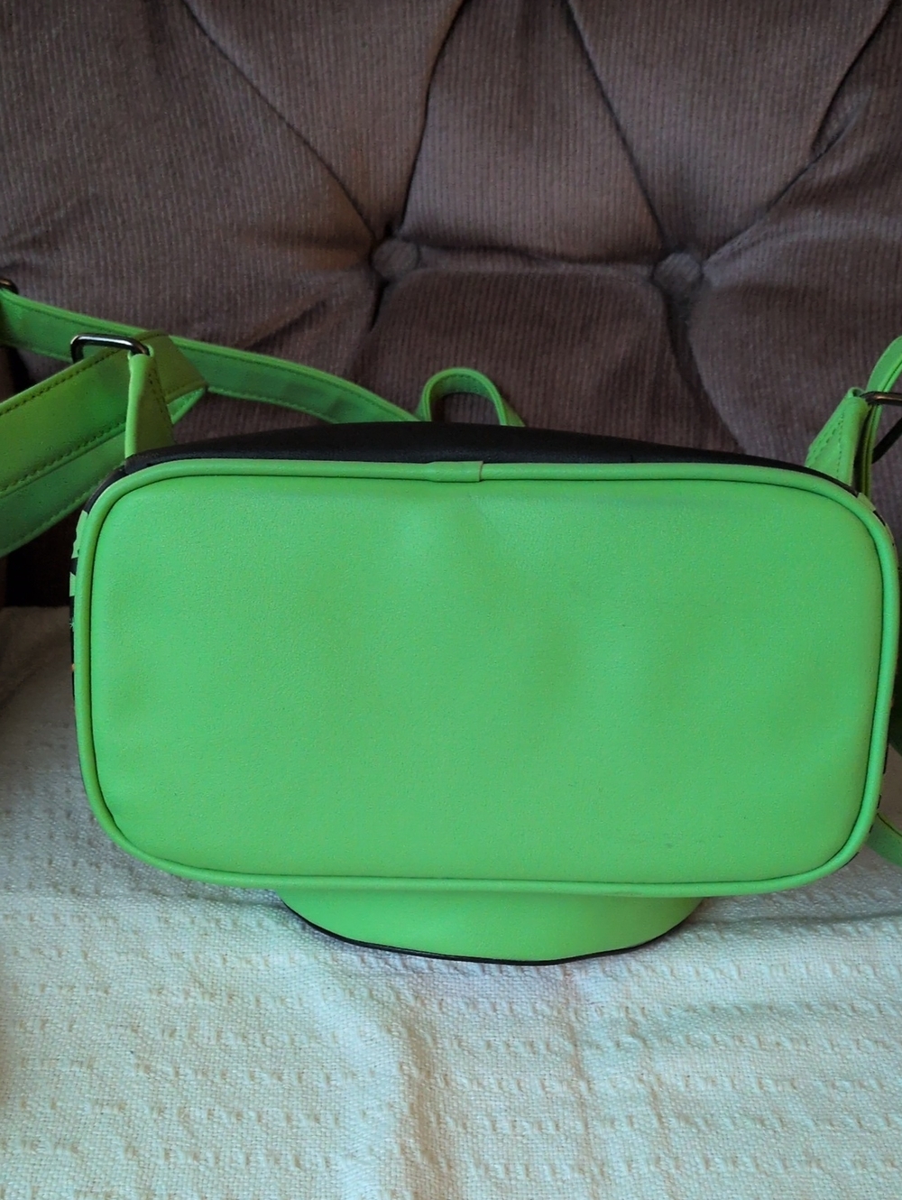 Disney The Nightmare Before Christmas Oogie Boogie Green and Black Mini Backpack - Picture 3 of 5